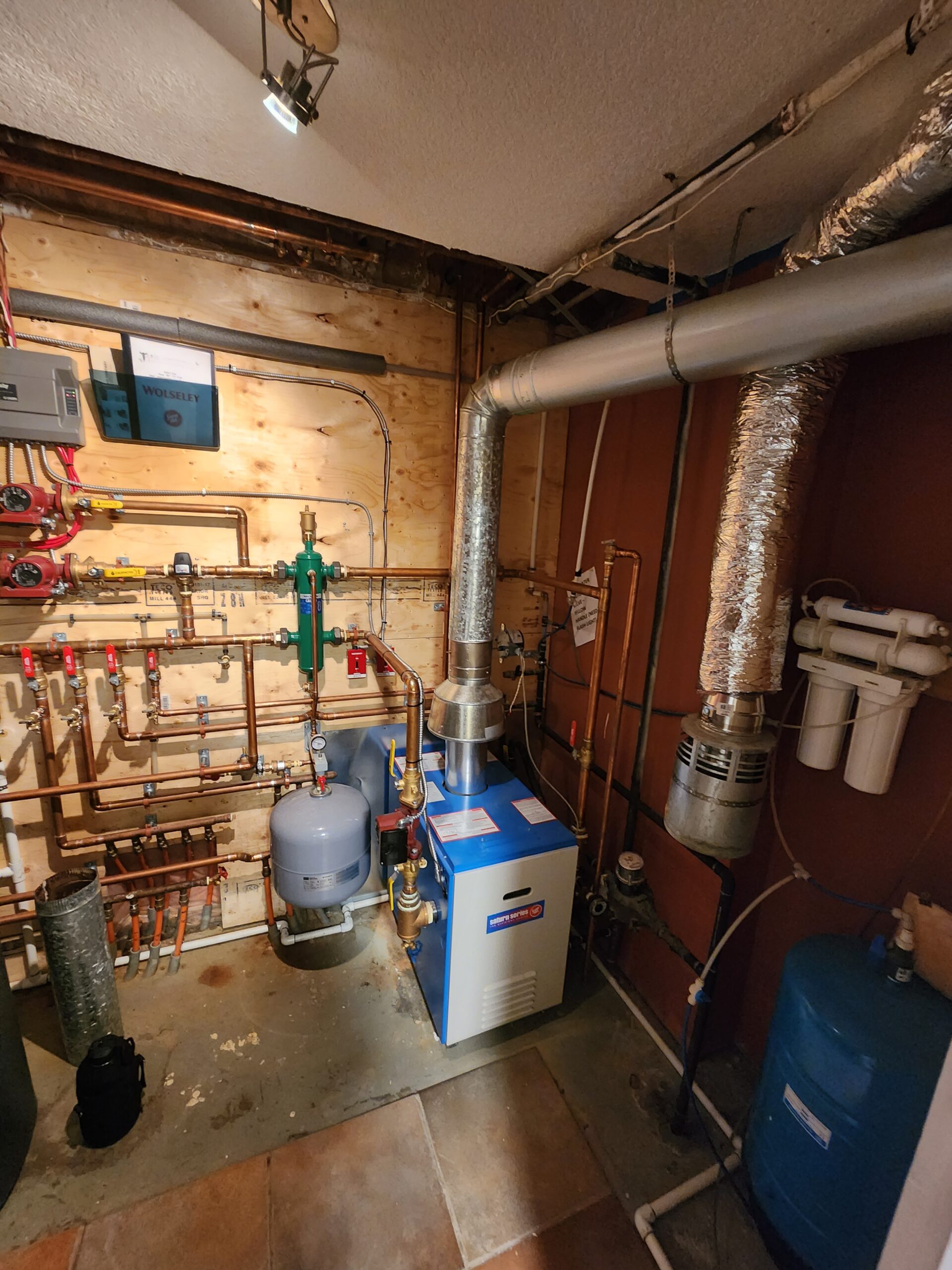 Mechanical room detail by ER Plumbing & Heating
