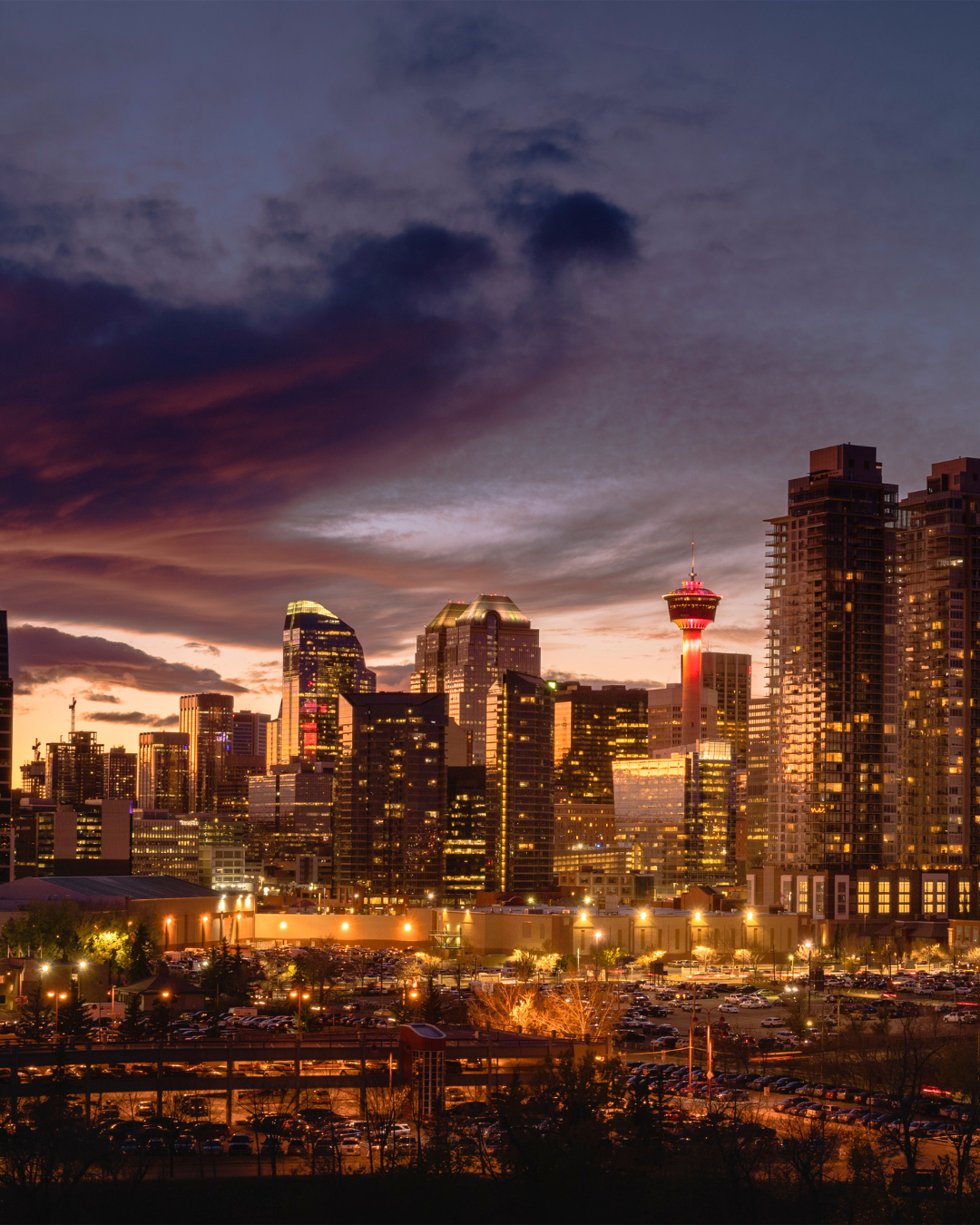 Map graphic representing Calgary service coverage