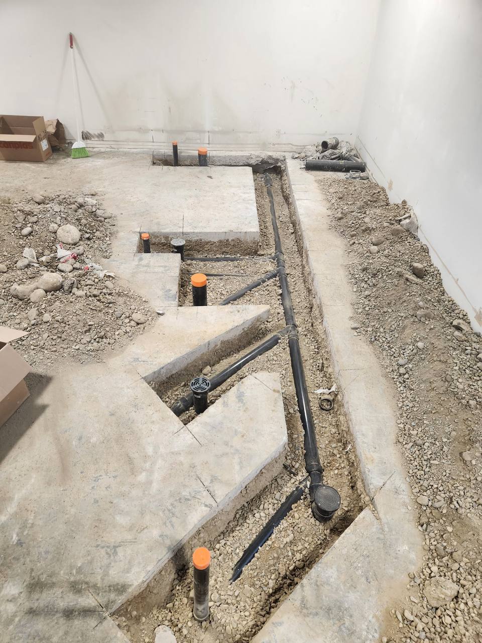 Commercial Plumbing Ground Works in Calgary: Trenching, Floor Drains, Cleanouts & Proper Rough-In